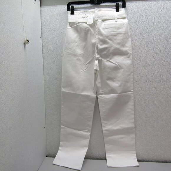 NEW J MCLAUGHLIN Womens Hendrix Tie Belt Denim Jeans White Size 6 - Picture 2 of 12